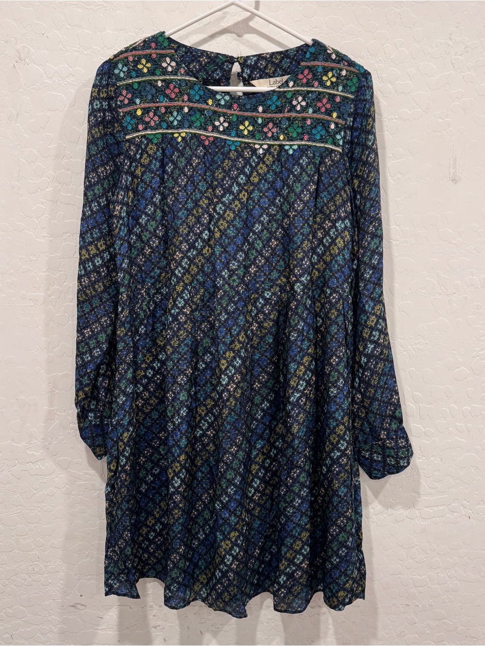 Ritu Kumar Geometric Tunic Dress Womens 4 Embroidered Bohemian
